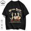 Retro Duck With Free Time T Shirt Unisex Fashion All-Match Basics Streetwear O-Neck Cotton Clothing Unisex Summer Loose Tee