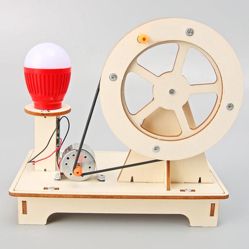 Wissenschaftliches Experiment DIY-Kit für Schüler Handkurbelgenerator Spielzeug Kreatives Technologie-Bastelset Physik-Lehrmittel Kindergeschenke