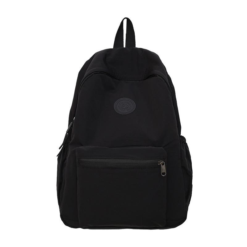 Foldable Simple Backpack With Solid Color And Letter Decoration Design Daily For