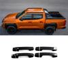 A03E-For Mitsubishi Triton / L200 2024 Carbon Fiber Car Door Handle Cover Trim Exterior Accessories