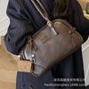 Suede handbag bag women's 2025 new trendy autumn and winter retro fashion shoulder bag commuter messenger pillow bag