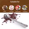 Stainless Spoon with Clip Small Kitchen Accessories Teaspoon Honey Coffee Spoon Condiments Scoop for Restaurant