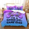 Pink Star Gamepad pattern Bedding Set Twin Full Size Comforter Sets Bed Sheets Set Bedding Set Bedroom For Home Decor for girls