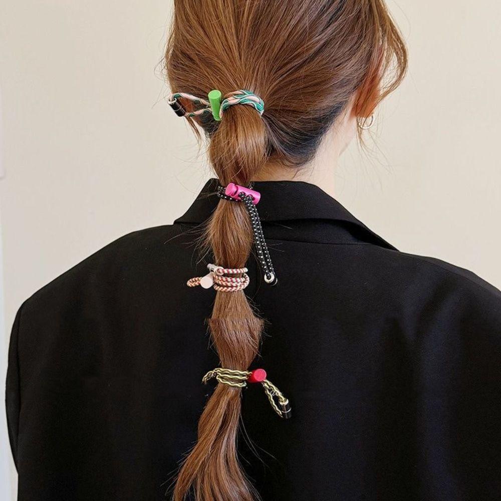 

Korean Style Candy Color Hair Tie Elastic Rubber Band Fashion High Horsetail Hair Rope Girls
