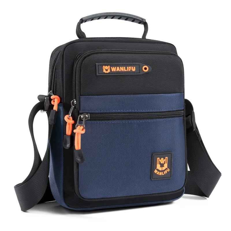 

Сумка кроссбоди, Мужская, На плечо, Многослойная, Водонепроницаемая, Износостойкая, Мужская сумка, Легкая и повседневная, Дорожная сумка на плечо, Сумка с несколькими карманами синий