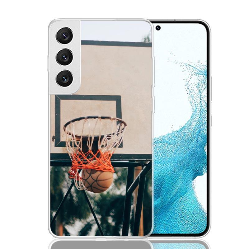 Basketball Basket Sports Case Phone Cover for Samsung Galaxy S24 S25 Ultra S23 Plus S22 + S21 S20 FE S10 S25Plus Trend Fundas S2