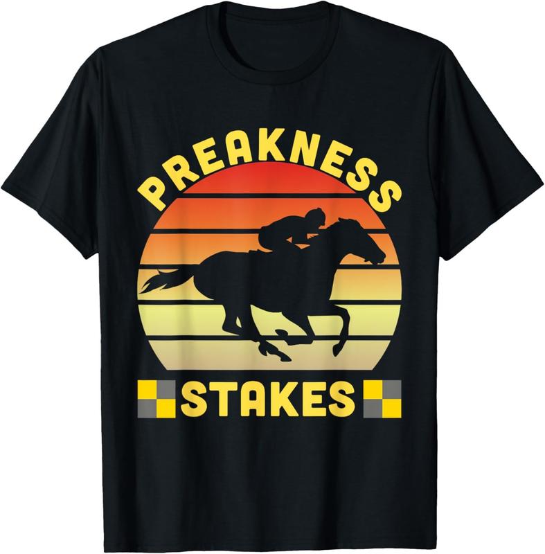 Preakness Stakes Скачки День Дерби Одежда Унисекс Футболка S