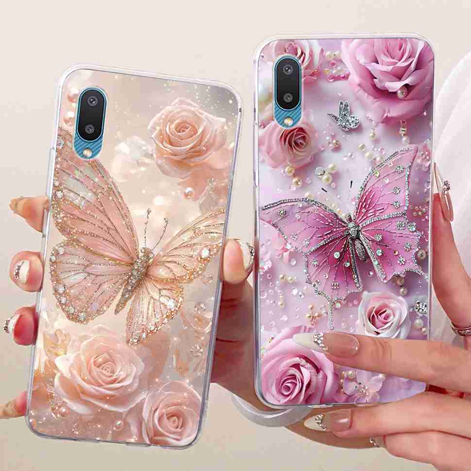 For Samsung Galaxy A02 Case SM-A022F Soft Silicone Colorful Painted Cover Case For Samsung A02 A 02 Galaxy M02 M022F Fundas Bags
