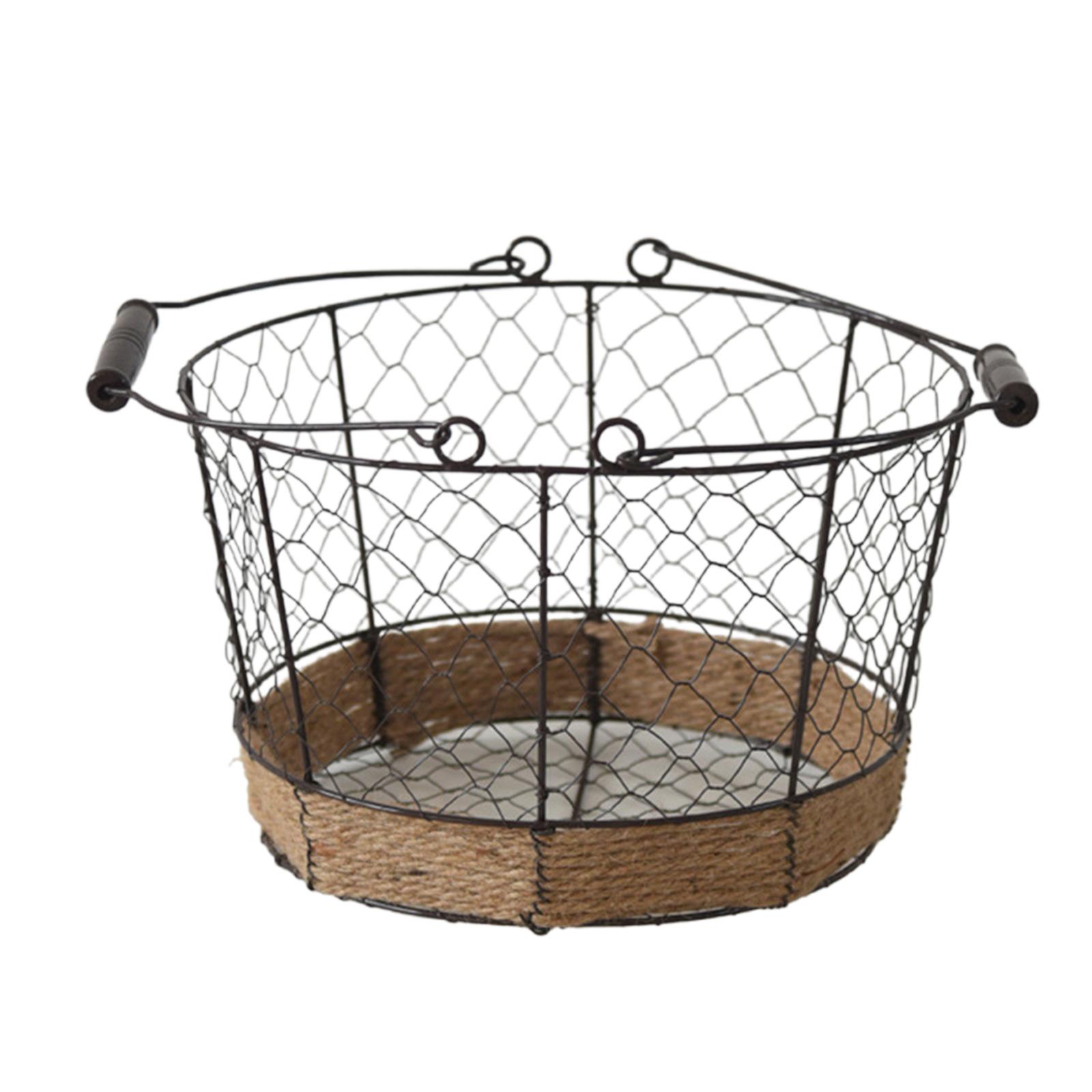 

Элегантная фруктовая корзина для фермерского дома со съемным держателем для бананов, аксессуар для хранения на кухне и обеденном столе L