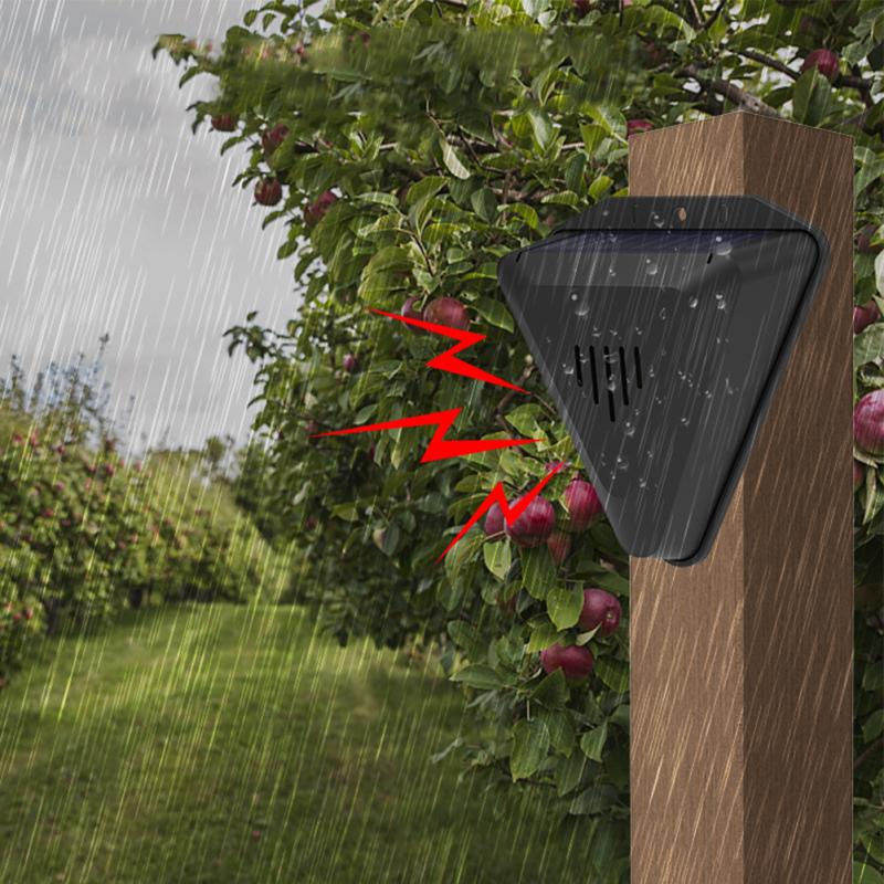 Outdoor Solar Siren Automatical Security Alarm Detector Suitable For Farms Orchards Fields Gardens