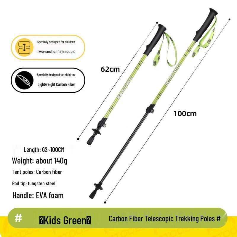 Kids  Carbon Fiber Telescopic Trekking Pole