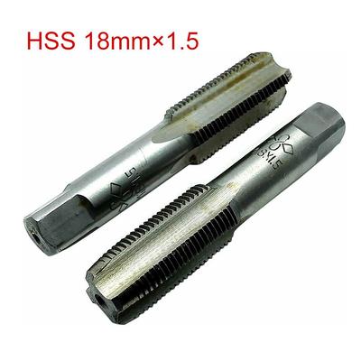 2Pcs 8mmx1.5 Metric Taper & Plug Tap Right Hand Thread M 18x1.5mm Pitch