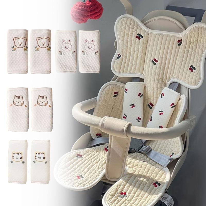 Seatbelt Cover Pads with Animal Pattern Car Safety Belt Strap Cushion Automotive Accessories Shoulder Strap Pad