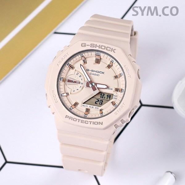 Casio G-Shock Pink Beige Women's Gyal Oak Mini Downsizing Carbon Core Urethane Casual Watch