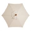Umbrella Replacement Canopy Polyester 2M 6Ribs Outdoor Patio Umbrella Top Cover for Market Home
