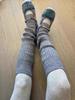 Vertical Socks Women'S Autumn And Winter Knitted Socks Calf Socks Japanese Pantyhose With Socks Cover Y2K Winter Leg Warmer