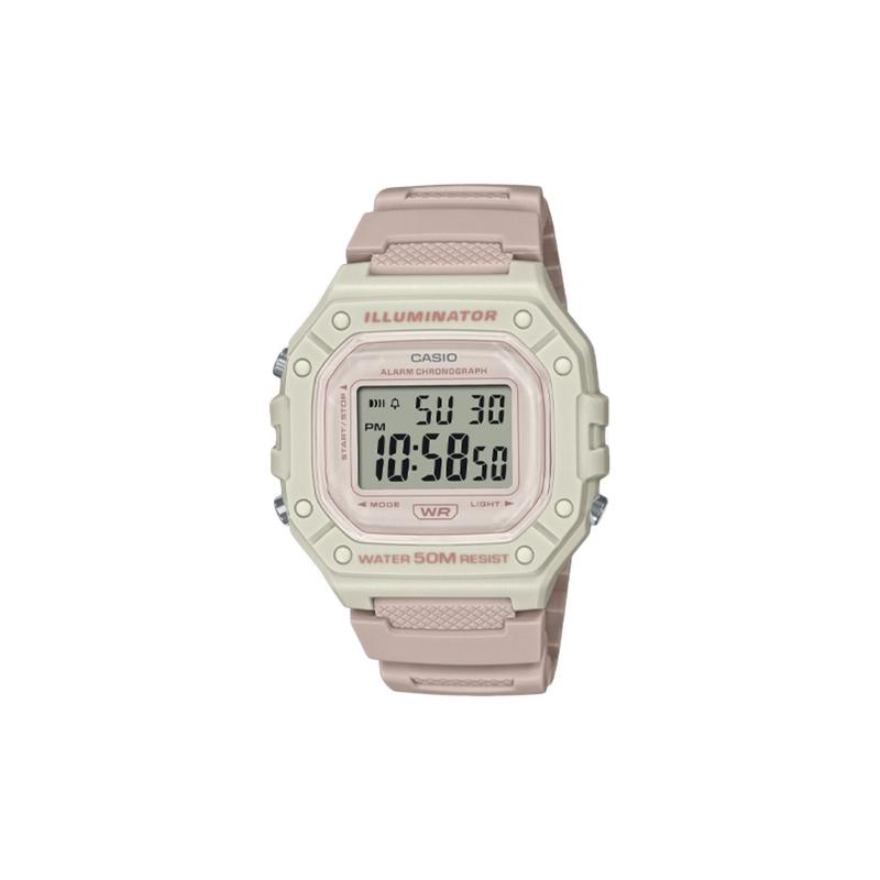 CASIO Customized watch modified series fashion trend life waterproof W-218HC-4A2V modified-Skyline Rose Quartz resin FenSeBiaoDaiChengSeBiaoJing