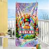 Roblox Strandtuch Weich Langlebig Schnelltrocknend Bequem Leicht Perfekt für Reisen Yoga Camping und Schwimmen