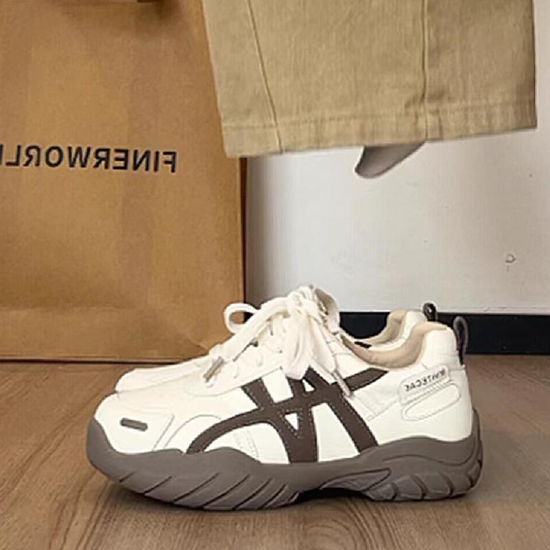 Spot version~ thick-soled German training shoes women's autumn soft-soled women's shoes genuine leather Forrest Gump dad shoes versatile casual sport