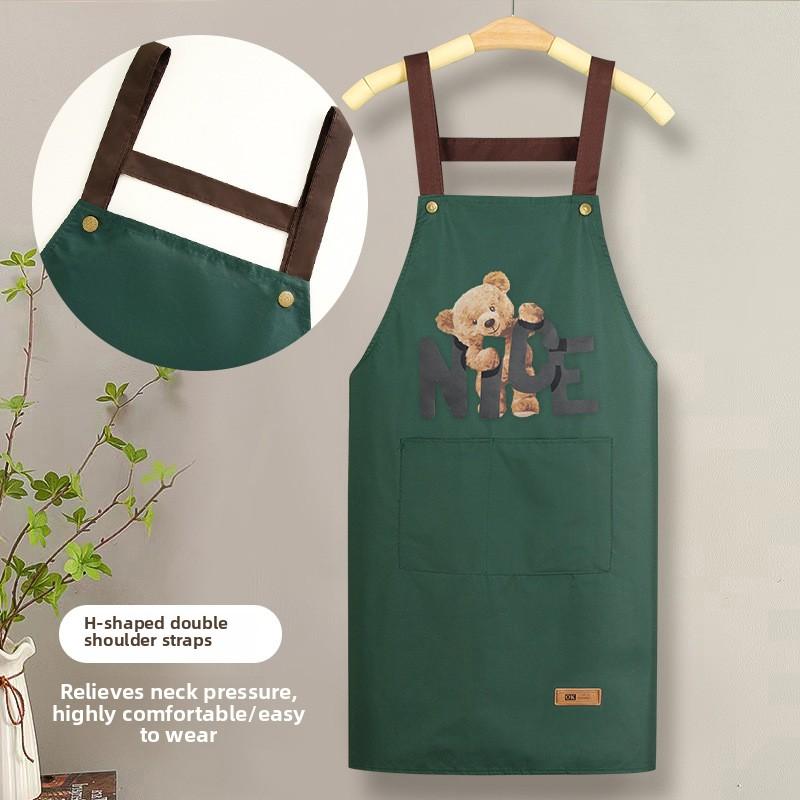 PVC Cross-back Kitchen Apron: Waterproof, Oil-proof for Home/Dining/Café, Unisex Workwear & Photography Accessory