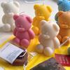 Fashion DIY Handmade Soap Gypsum Ice Block Baking Mold Birthday Party Wedding Gift Making Mold 3D Cute Cartoon Bear Silicone Candle Mold
