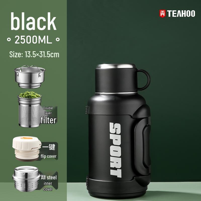 Qihu Large Capacity Stainless Steel Thermos Flask for Outdoor, Car & Home Travel