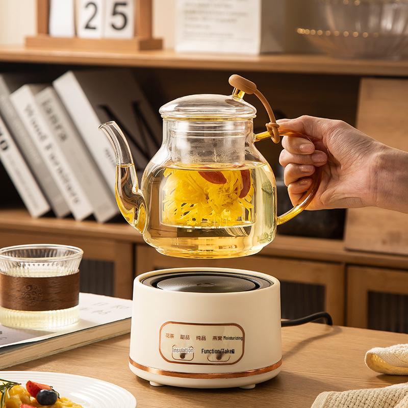 All-Glass Smart Touch Electric Tea Brewing Pot and Stewing Cup Gift Set