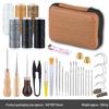 Hand-Stitched Leather Goods DIY Sewing Kit: 33-Piece Set for Making Leather Items