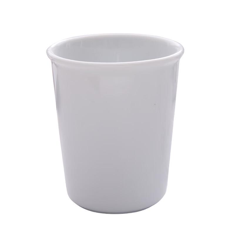 Minimalist White Ceramic Rinsing Cups (2-Pack)