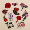 11Pcs Embroidery Rose Flower Sew Iron On Patch On Badge Bag Jeans Applique Craft