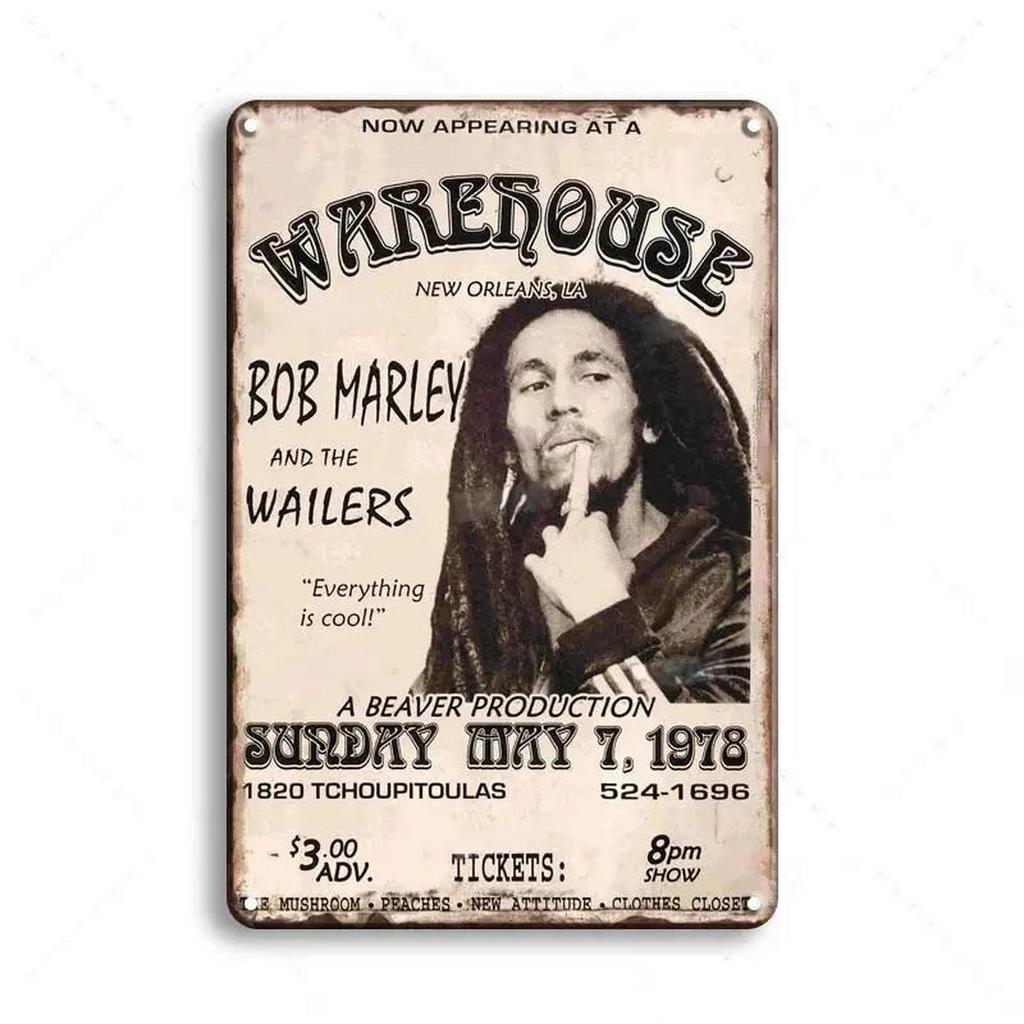 Music Metal Tin Signs Velvet Wall Decoration Plaque Vintage Art Poster Iron Painting for Man Cave Home Cafe Garden Club Bar