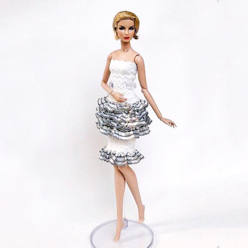 1 ensemble de vêtements de poupée haute couture pour Barbie, tenues, chemise haute, jupe et châle, robe de soirée, accessoires de poupées, jouet pour enfants, 1/6