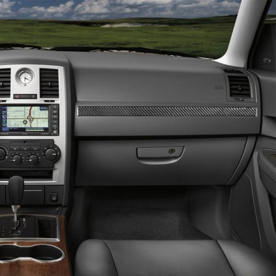 For 2008-2010 Chrysler 300 Carbon Fiber Interior Passenger Side Dash Cover Trim