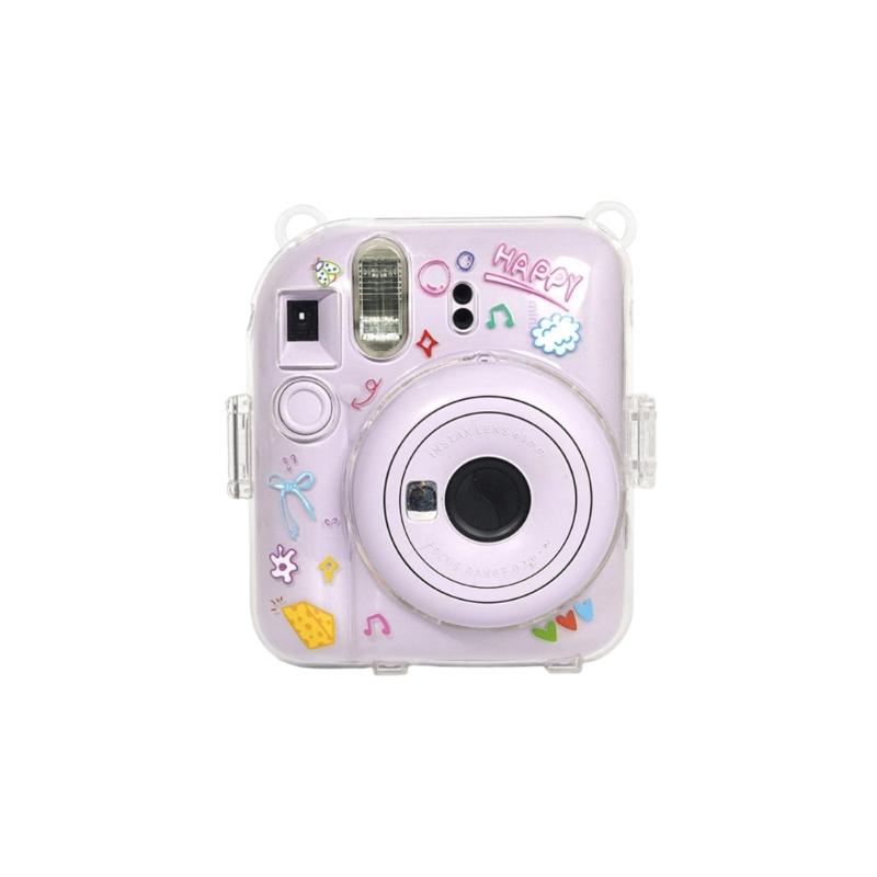 Waterproof Protective Hard Case for Mini 12 Camera Scratch Resistant Shell Pouch Cartoon Print Design Strap not included