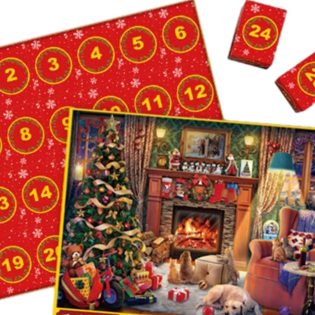1008 Piece Puzzle Merry Christmas Gifts 24 Days of Advent in Boxs Adults