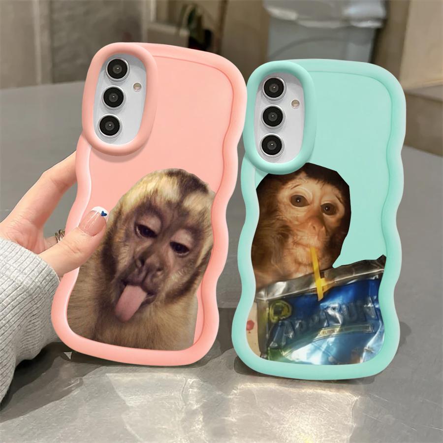 Monkey Drink Trend Case for Samsung Galaxy A11 A16 A52 A12 A15 A21s A13 A14 Soft Phone Cover A03 A33 A53 A05 A23 A22 A06 A04