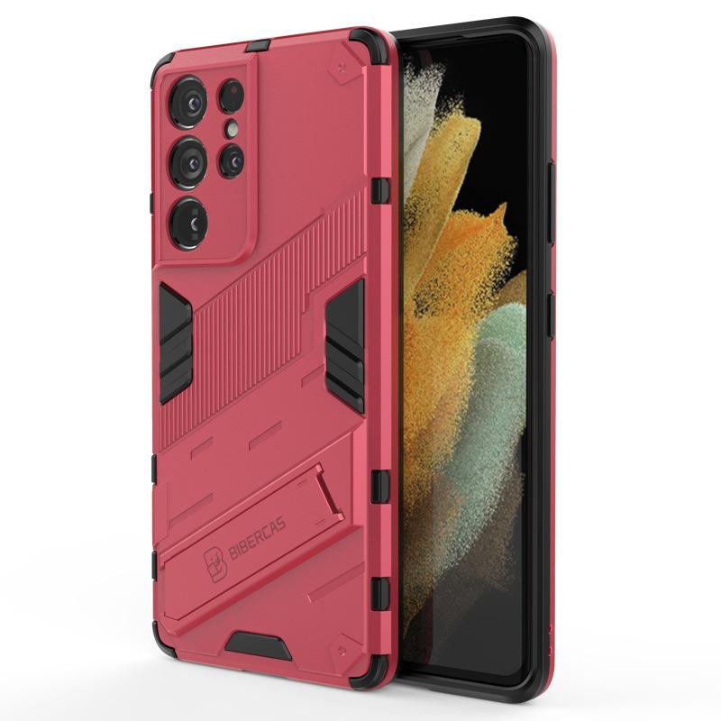 Suitable for Samsung Note20 Ultra Punk Anti Fall Case Samsung S24 Multifunctional Bracket Protection Case