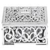 12Pcs European Style Hollow Square Candy Box Container Sugar Box Wedding SuppliesSilver