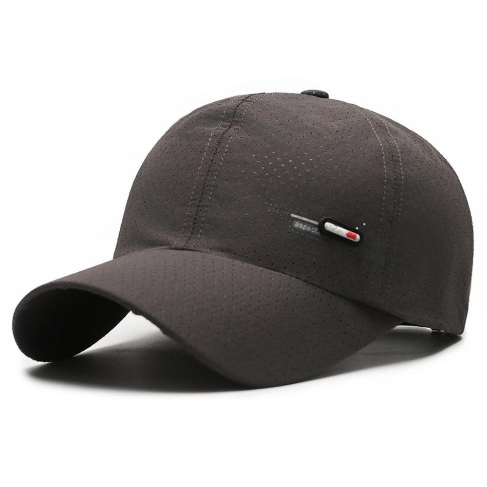 

Fashion Breathable Perforated Quick-Drying Hat Sun Protection Adjustable Summer Sun Hat Fishing Cycling Hat For Women Men темно серый
