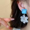Exaggerated Acrylic Flower Earrings Temperament Ladies Stud Earrings Women Earrings  Spring Summer