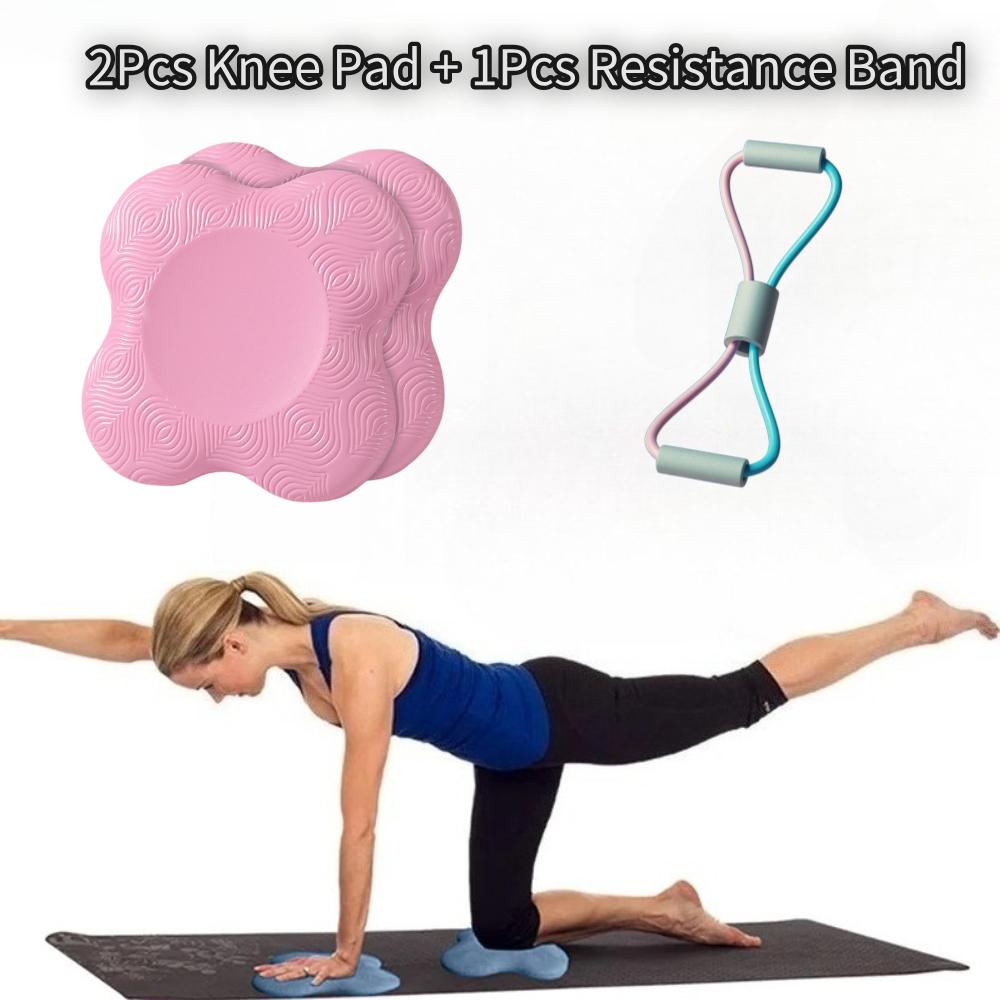 8 Shape Tensioner Tpe Thickened Anti Slip Yoga Kneeling Protective Pad Knee Slow Rebound Non-Slip Sports Fitness Mat Solid Elbow