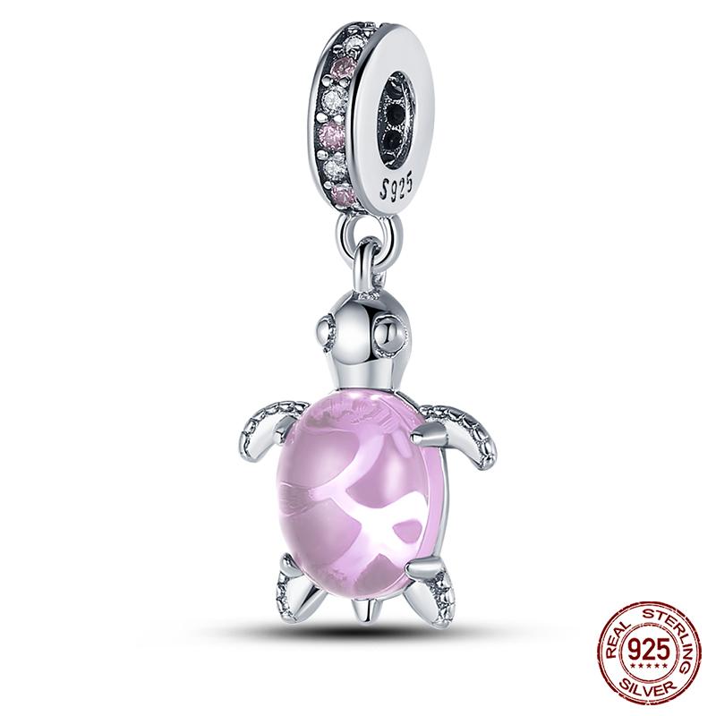 Original 925 Prata Esterlina Cor Mágica Camaleão Luminoso Série Charme Contas Adequado Ajuste Pulseira DIY Jóias Presentes