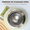 Stainless steel vacuum insulated bottle with lid, 2-in-1 stainless steel insulated cup with handle, leak-proof, large capacity.