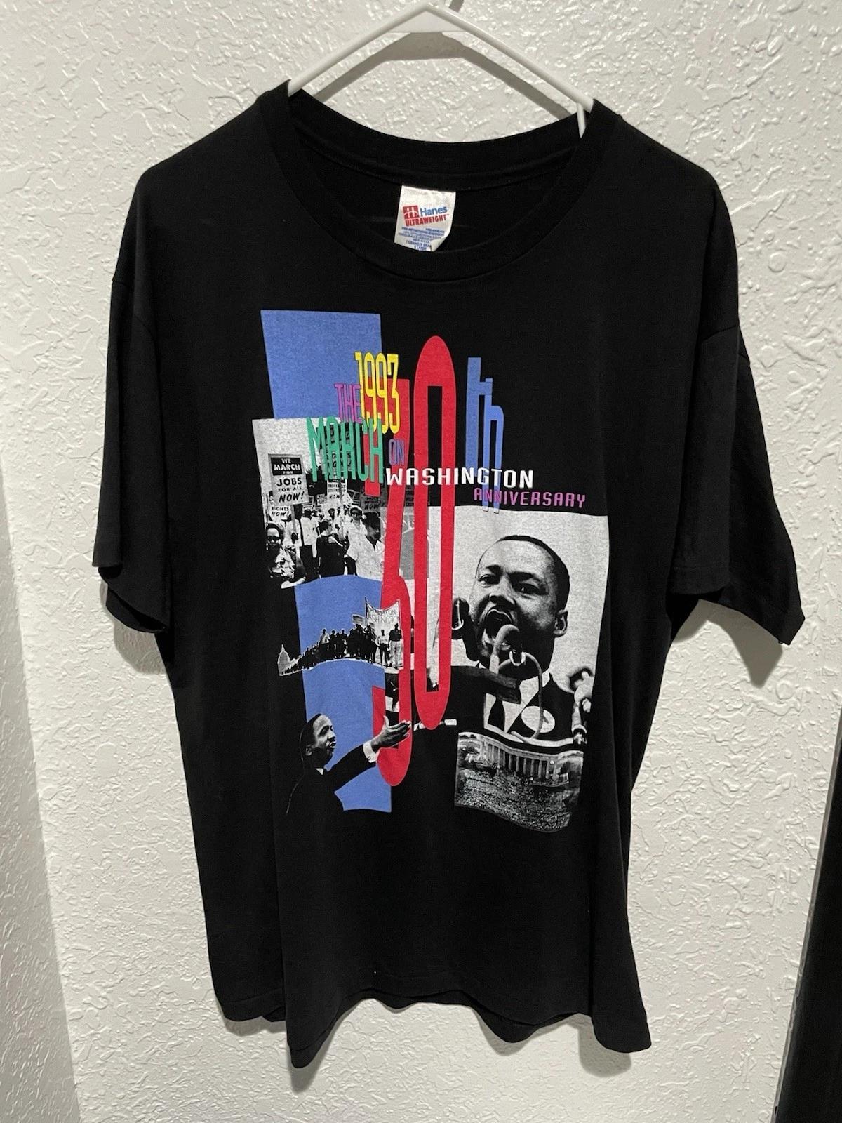 

90s MLK March On Washington 30th Anniversary Single Stitch Size Xl USA 4XL
