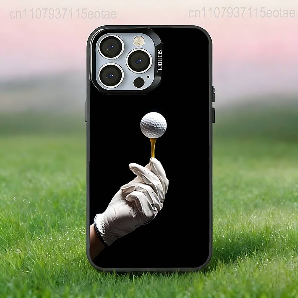 

Golf BALL Phone Case For iPhone 17,16,15,14,13,12,11,Pro,Max,Plus,E,Air,Mini Anti Fall Black Bumper iPhone17promax