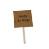 Kraft Paper Happy Birthday Cake Topper - Handwritten Decoration Insert