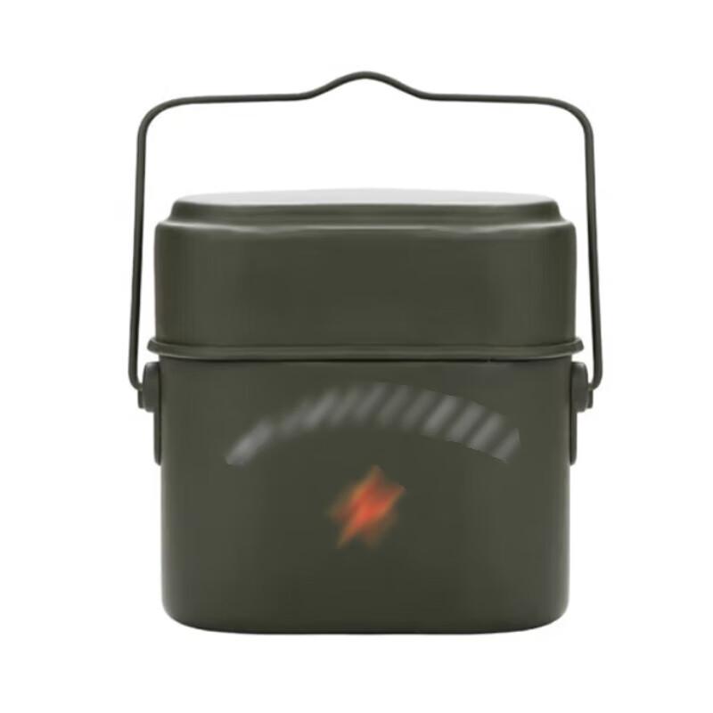 Jiku Aluminum Alloy Portable Camping Lunch Box Set