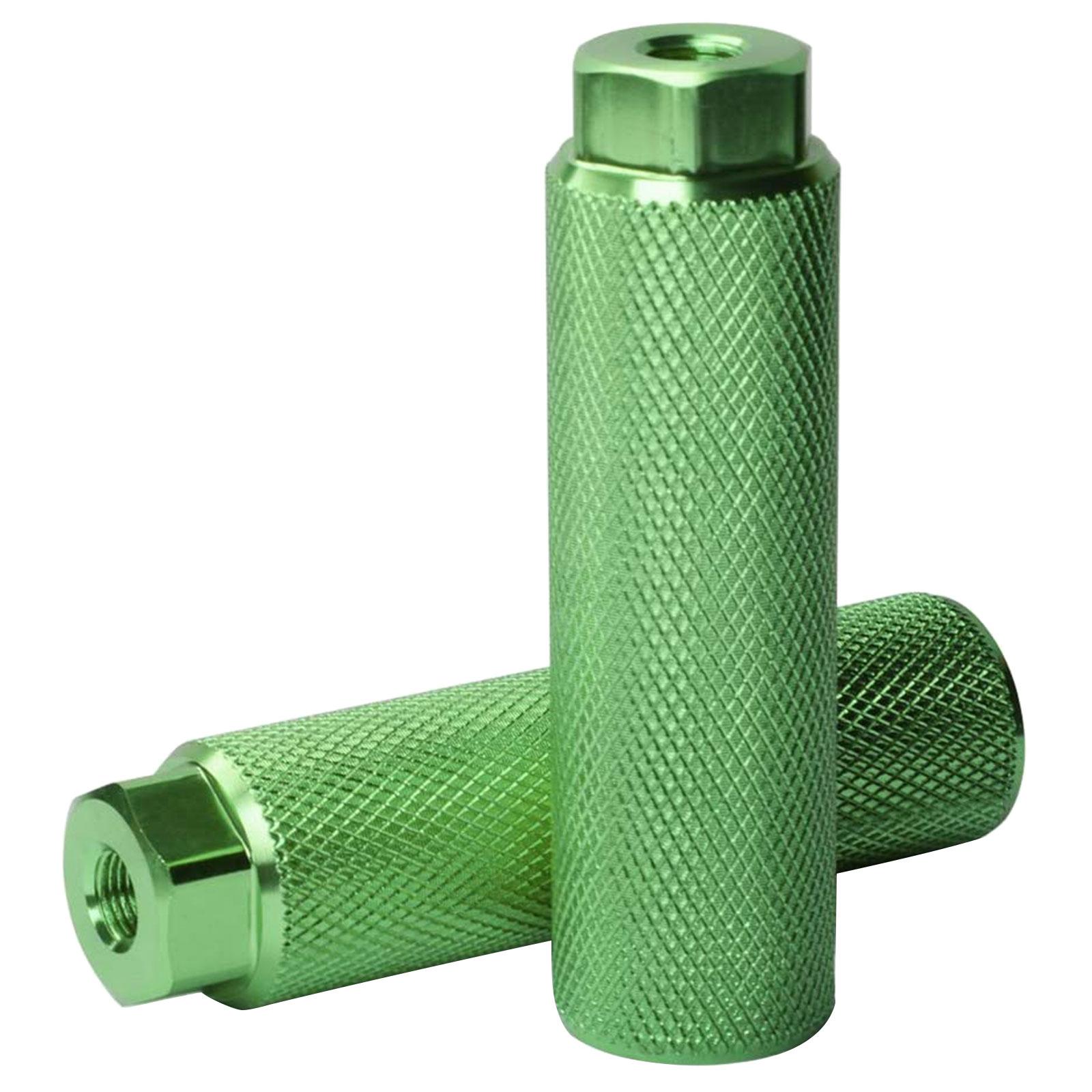 

2 шт./компл. велосипедные подножки из алюминиевого сплава, противоскользящие велосипедные подножки для трюков, противоскользящие велосипедные задние подножки для трюков зелёный