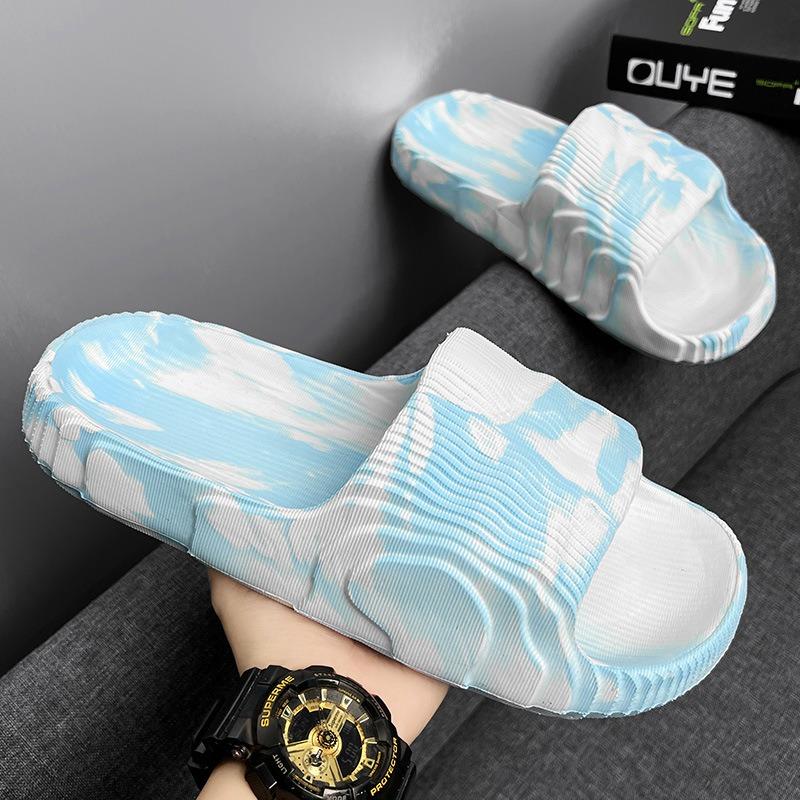 Summer Fashion Camouflage Thick Sole Slide Sandals For Men Women Large Size Casual Home Slippers