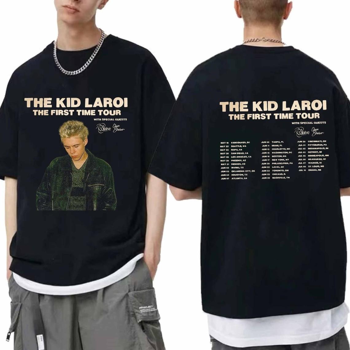 The Kid Laroi Тур The First Time США 2026 Футболка Футболка для фаната The Kid Laroi The L
